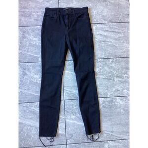 Joes Jeans The Charlie High Rise Skinny Black Raw Hem Jeans W27 Flawless CL#431M